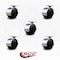 Service Caster 2'' Floor Safe Chrome Hooded Twin Wheel Caster Top Plate, 5PK SCC-TP02S50D-NYU-BC-TP2-5 - alternate 3